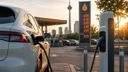 Steigende Kraftstoffpreise beschleunigen den Umstieg auf Elektroautos. Besonders der Gebrauchtwagenmarkt gewinnt nach den Daten des HUK-E-Barometers deutlich an Dynamik.