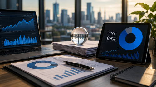ETFs vereinen inzwischen 45 Prozent des Vermögens deutscher Aktienfonds auf sich. Im Neugeschäft fällt ihre Dominanz noch deutlich stärker aus.