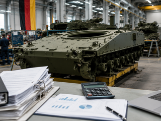 Steigende Verteidigungsausgaben geben der deutschen Wirtschaft kurzfristig einen Impuls. Nach einer IW-Simulation lässt der Wachstumseffekt jedoch schnell nach, während die zusätzliche Verschuldung bestehen bleibt.