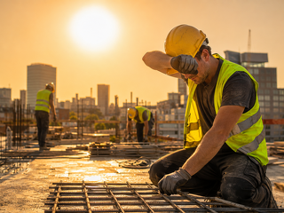 Hitze wird zum Sicherheits- und Wirtschaftsfaktor: An Tagen mit mehr als 30 Grad steigen laut DGUV die Arbeitsunfälle, während gleichzeitig Konzentration und Leistungsfähigkeit sinken.