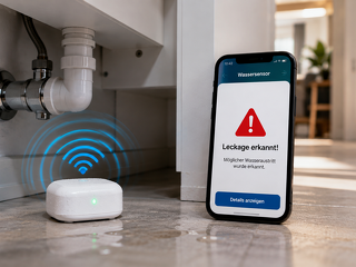 Smarte Wassersensoren sollen Leckagen erkennen, bevor größere Leitungswasserschäden entstehen. Die DEVK bindet die Technik über onpier in ihr Serviceangebot ein und setzt damit stärker auf digitale Schadenprävention.