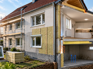 Energetische Sanierungen in Etappen können neue bauphysikalische Schwachstellen schaffen. Bleiben angrenzende Bauteile wie Kellerdecke und Kelleraußenwand zunächst ungedämmt, können Wärmebrücken, Feuchtigkeit und Schimmel die Folge sein.
