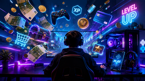 Gaming ist längst ein Milliardenmarkt: Millionen Spieler geben Geld für Games, Abonnements und In-Game-Käufe aus. Digitale Bezahlmodelle machen das Hobby zunehmend zum dauerhaften Umsatzgeschäft.