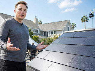 Elon Musk präsentierte das Solar Roof am 28. Oktober 2016 in spektakulärer Kulisse.