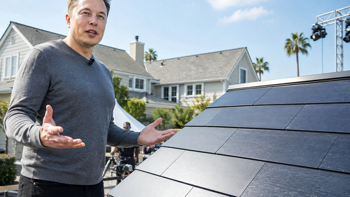 Elon Musk präsentierte das Solar Roof am 28. Oktober 2016 in spektakulärer Kulisse.