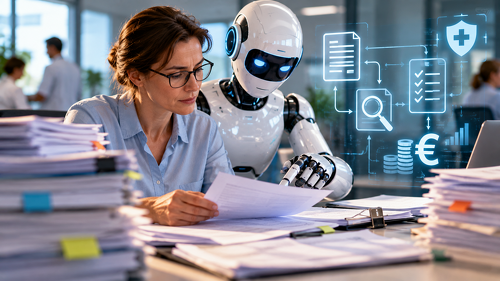 Künstliche Intelligenz soll Krankenkassen bei Leistungsprüfung und Abrechnung entlasten: Routinefälle könnten automatisiert bearbeitet und Auffälligkeiten vor der Auszahlung erkannt werden. caery sieht darin ein Einsparpotenzial in Milliardenhöhe – ob es sich tatsächlich realisieren lässt, muss sich jedoch erst in der Praxis zeigen.