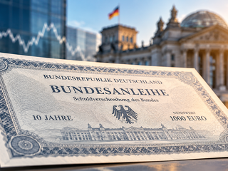 Die Renditen zehnjähriger Bundesanleihen beeinflussen die Kapitalanlage und Solvenz deutscher Lebensversicherer. Höhere Zinsen verbessern die Wiederanlagebedingungen, während bestehende Anleihen an Marktwert verlieren können.
Bild: