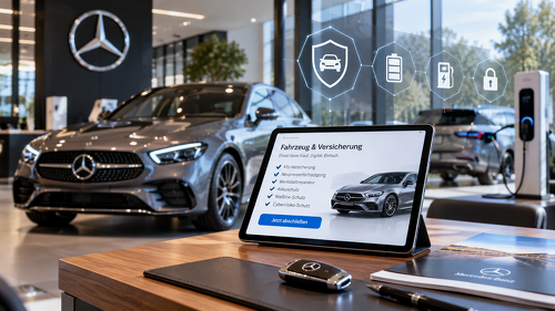 Die Allianz wird neuer Versicherungspartner der Mercedes-Benz Bank. Der Kfz-Versicherungsschutz soll künftig direkt beim Fahrzeugkauf digital abgeschlossen werden können. Zum Angebot gehören unter anderem eine Neupreisentschädigung von bis zu 48 Monaten sowie besondere Leistungen für Elektrofahrzeuge.