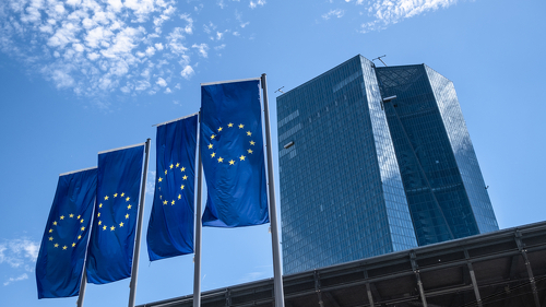 Photo of the European Central Bank (ECB) Main buildung in Frankfurt, Germany